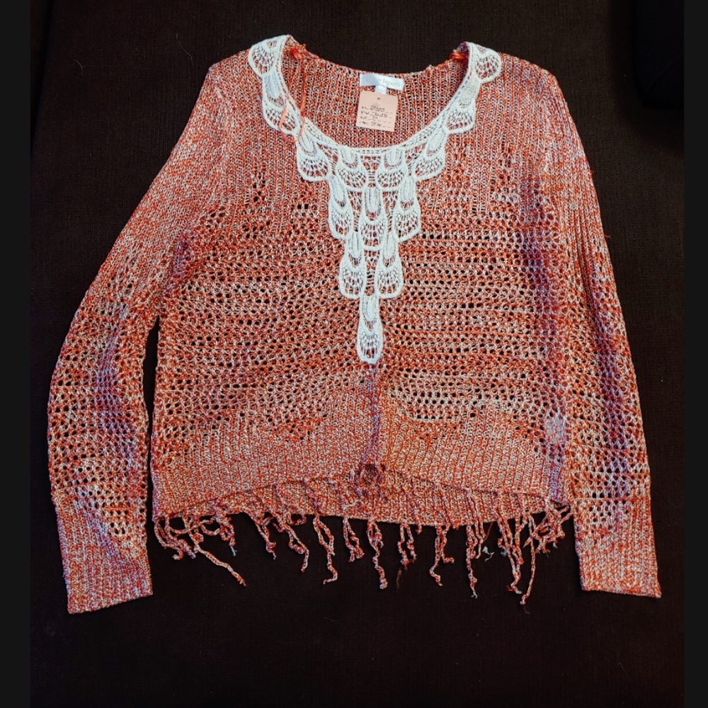 Long sleeve see through top